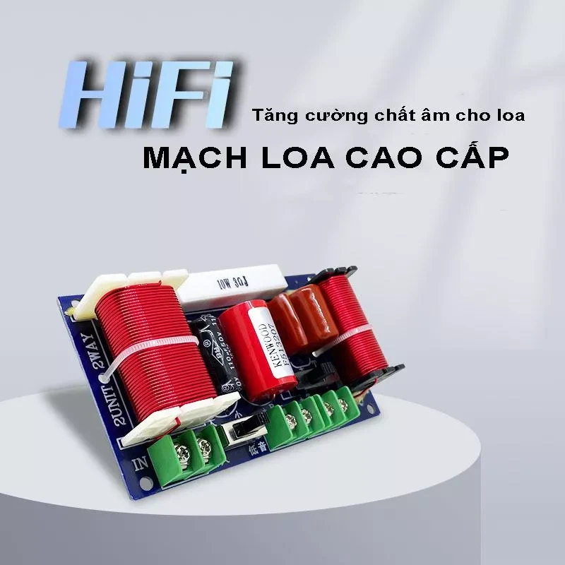Phân Tần WEAH-204 2 Đường Tiếng — Tách Bass Treble Chuẩn, Bảo Vệ Treble 200W