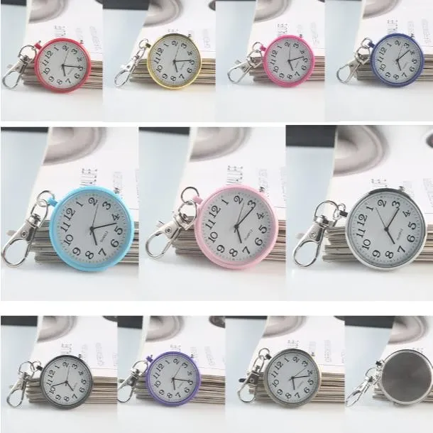 Móc Khóa Đồng Hồ Mini treo cặp xách balo quấn áo thời trang vintage