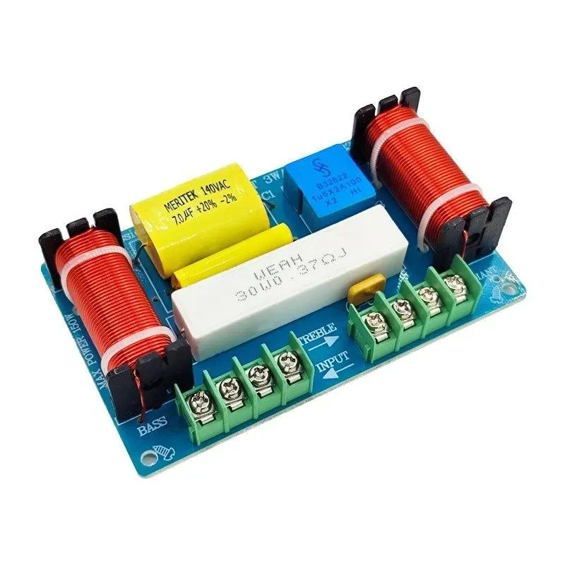 Mạch phân tần WEAH338 3 đường tiếng cho loa sử dụng tụ nhập khẩu hàn sẵn đầu nối Cao Su Earphone Nghe Nhạc loa keo 3 đường tiếng