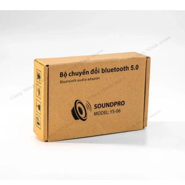 SOUNDPRO YS-06 Bộ thu phát nhạc âm thanh nổi HIFI bluetooth 5.0 phát nhạc 2 thiết bị cùng lúc không sử dụng nguồn khoảng cách xa 20m