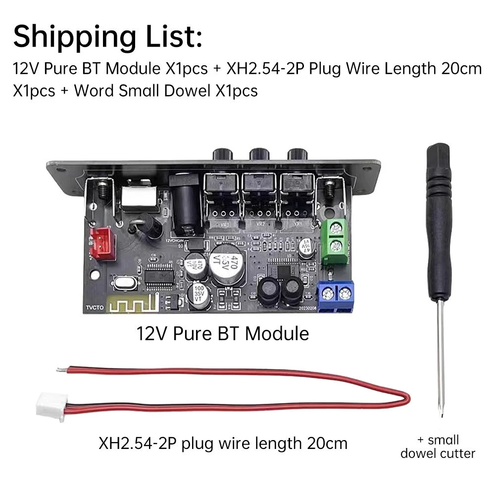 Bảng Khuếch Đại Âm Thanh DC 12V HIFI Cao Bass BT 5.1 Ô Tô Khuếch Đại Mô Đun Bộ Thu Âm Thanh chế loa độ loa