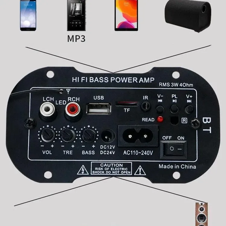 ZY-05 Bo mạch tích hợp loa bluetooth 5.0 nghe nhạc HIFI chuyên dùng đóng loa công suất trung bình nhỏ chỉnh âm thanh chuyên nghiệp Phụ Kiện