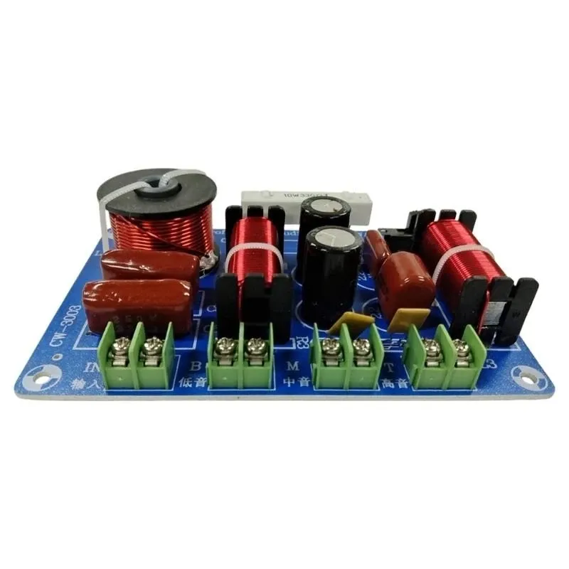 Mạch phân tần 3 đường tiếng bass treble trung  công suất 250W phù hợp loa 8 -12 inch có công tắc tăng âm treble