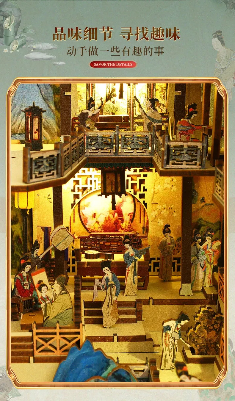MÔ HÌNH BOOK NOOK CUNG ĐÌNH TRUNG HOA - JIATE HAN PALACE CHUNXIAO