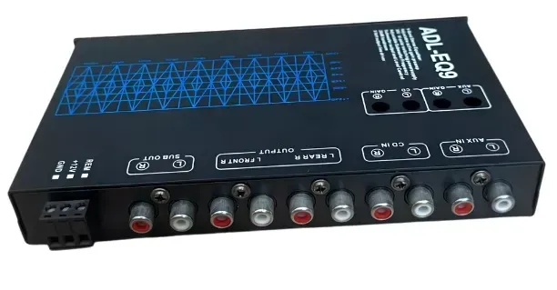 Bộ Chỉnh Âm ADL-EQ9 4.1 — Equalizer Chỉnh 50Hz–16KHz, Sub Siêu Trầm Cho Xe Hơi