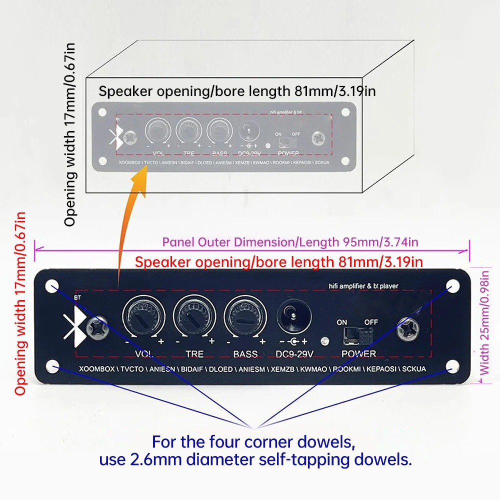 Bảng Khuếch Đại Âm Thanh DC 12V HIFI Cao Bass BT 5.1 Ô Tô Khuếch Đại Mô Đun Bộ Thu Âm Thanh chế loa độ loa