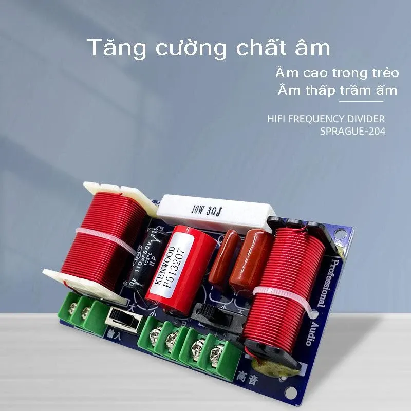 WEAH-204 Mạch phân tần phân tần bass treble âm thanh HIFI công suất 250w có công tắc điều chỉnh âm