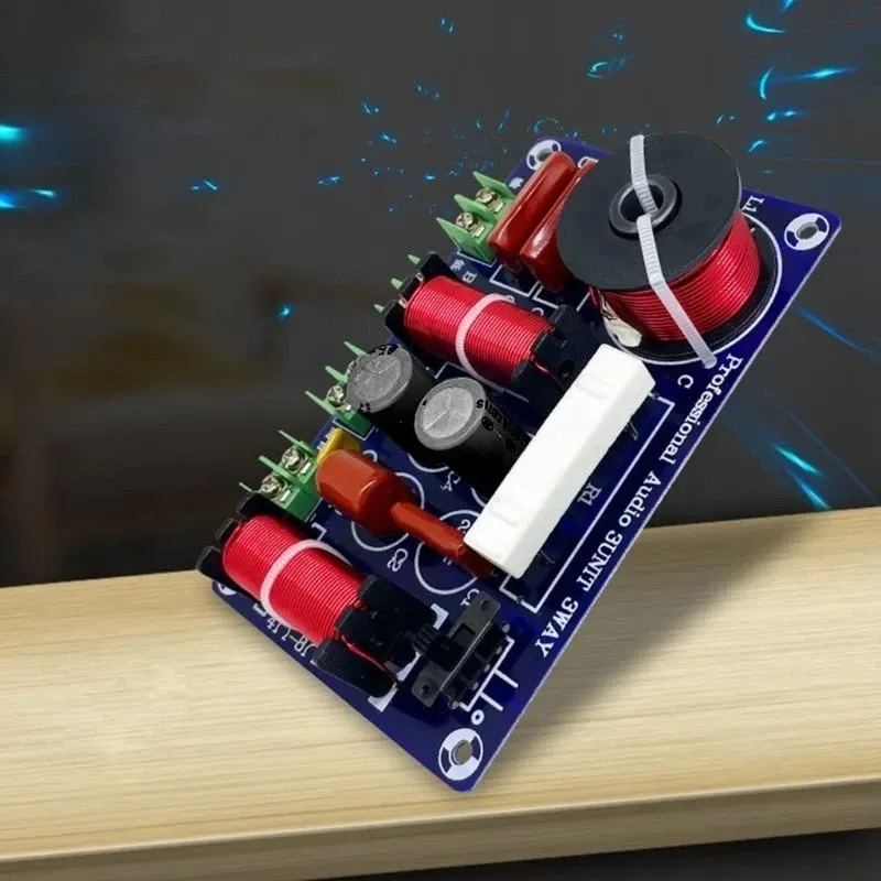 Mạch phân tần 3 đường tiếng bass treble trung  công suất 250W phù hợp loa 8 -12 inch có công tắc tăng âm treble