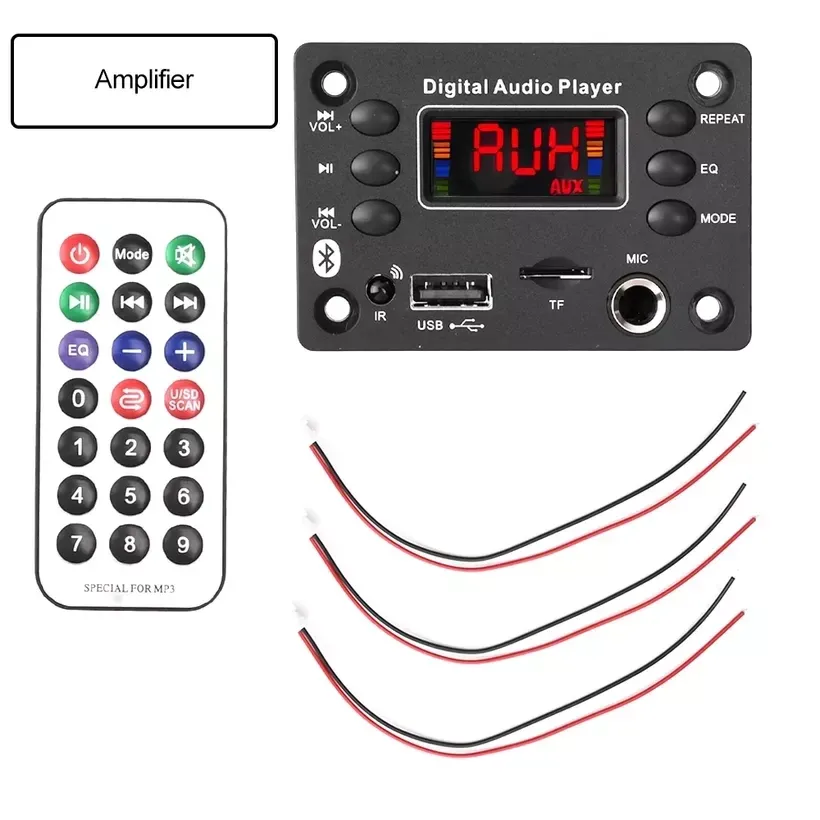 Mạch Bluetooth 5-12V 25W×2 Kéo Bass 10 — Dùng Sạc Điện Thoại, Hát Karaoke | CMB Audio