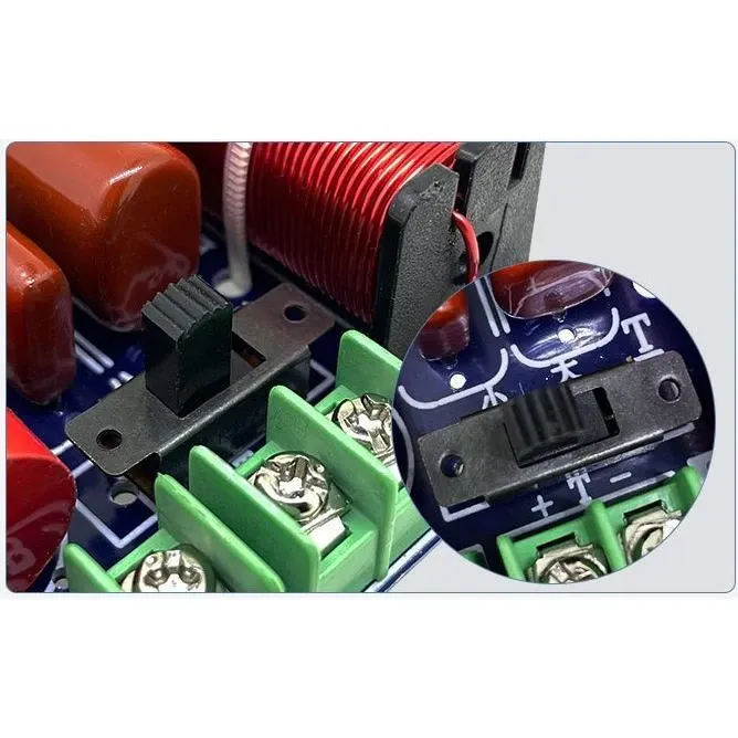 WEAH-204 Mạch phân tần phân tần bass treble âm thanh HIFI công suất 250w có công tắc điều chỉnh âm