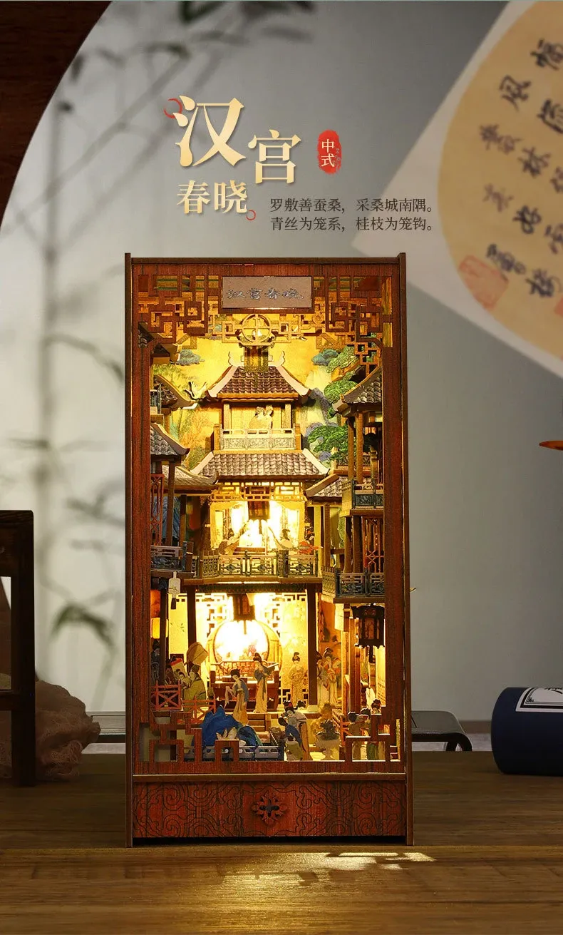 MÔ HÌNH BOOK NOOK CUNG ĐÌNH TRUNG HOA - JIATE HAN PALACE CHUNXIAO